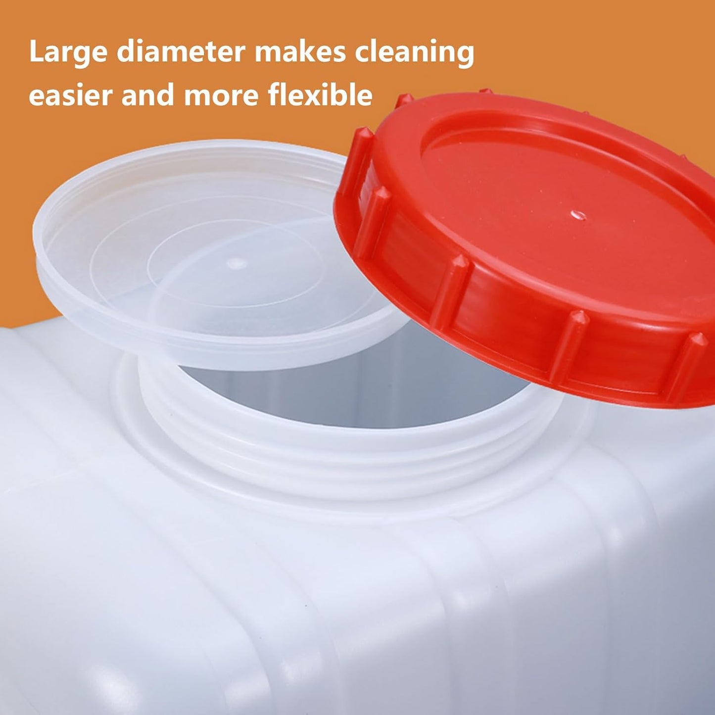 Water Storage Container with Spigot Hose, 52.8 Gallon Portable Water Tank Thick Water Dispenser Carrier Heavy Duty Water Bucket for Hiking Picnic Vehicle Outdoor Emergency(Size:25L/6.6Gal)