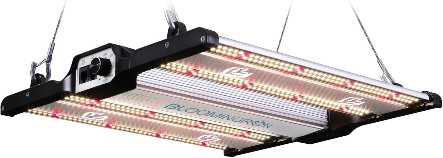 BLOOMINGREEN 100W LED Grow Light with LM301B Diodes&336pcs LEDs,Dimmable Full-Spectrum Growing Lights for Indoor Plants Fixtures,Daisy Chain Grow Lamp in Vertical Farm Grow Tent 2X2/3X3ft Veg/Bloom