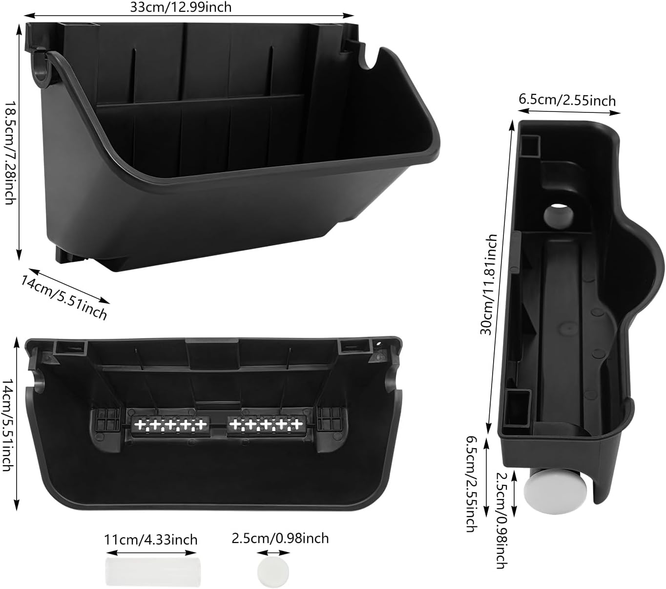 Vertical Wall Planter with 24 Pots, Hanging Garden Plant Flowerpot Holder, Stackable Wall-Mounted Planter, Balcony Planters for Flowers Vegetables Fruits (Black, 24 Pots+6 Drainage Planters&Pipe)