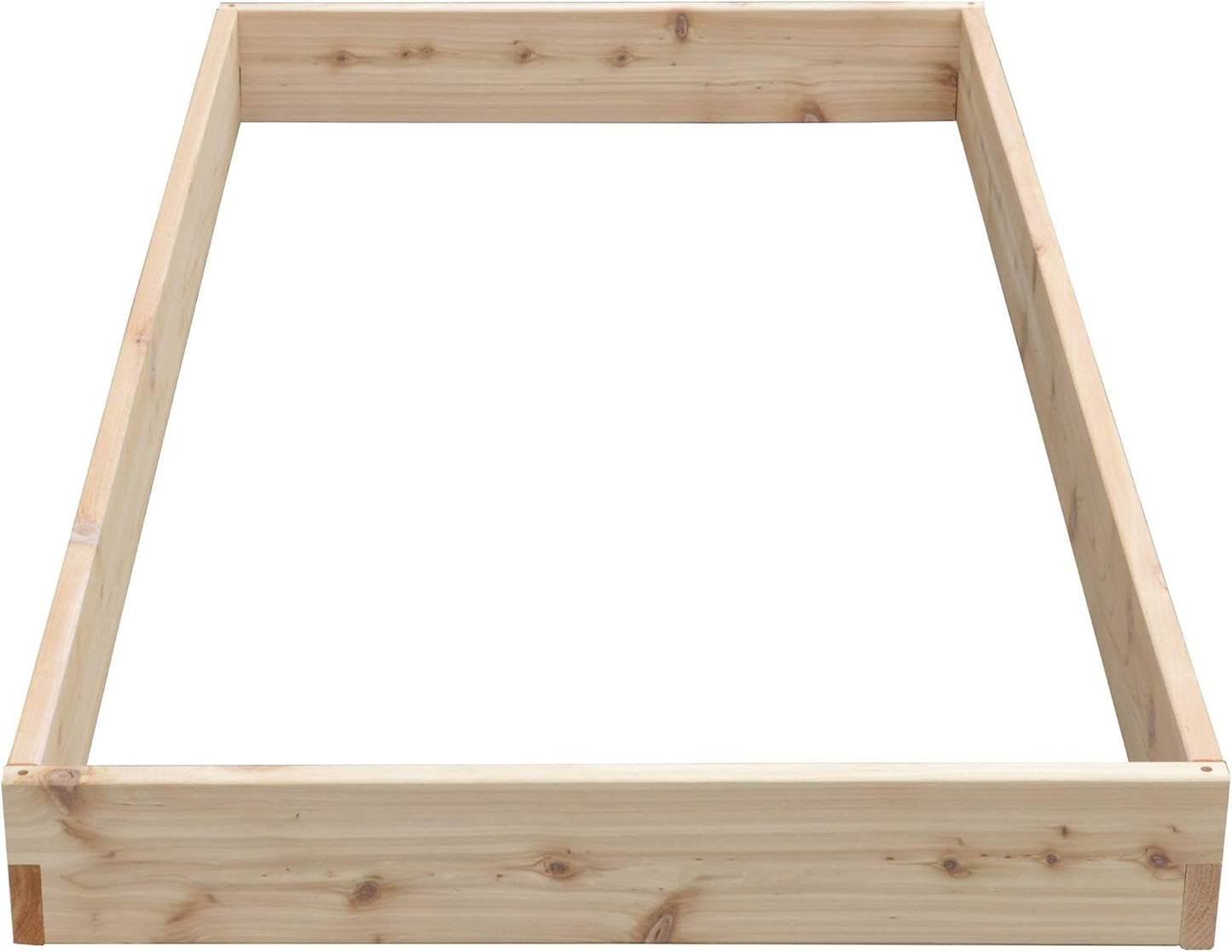 Red Cedar Wood Raised Vegetable Garden Bed - Amish Made in USA (5.5" Raised Bed, Unfinished)