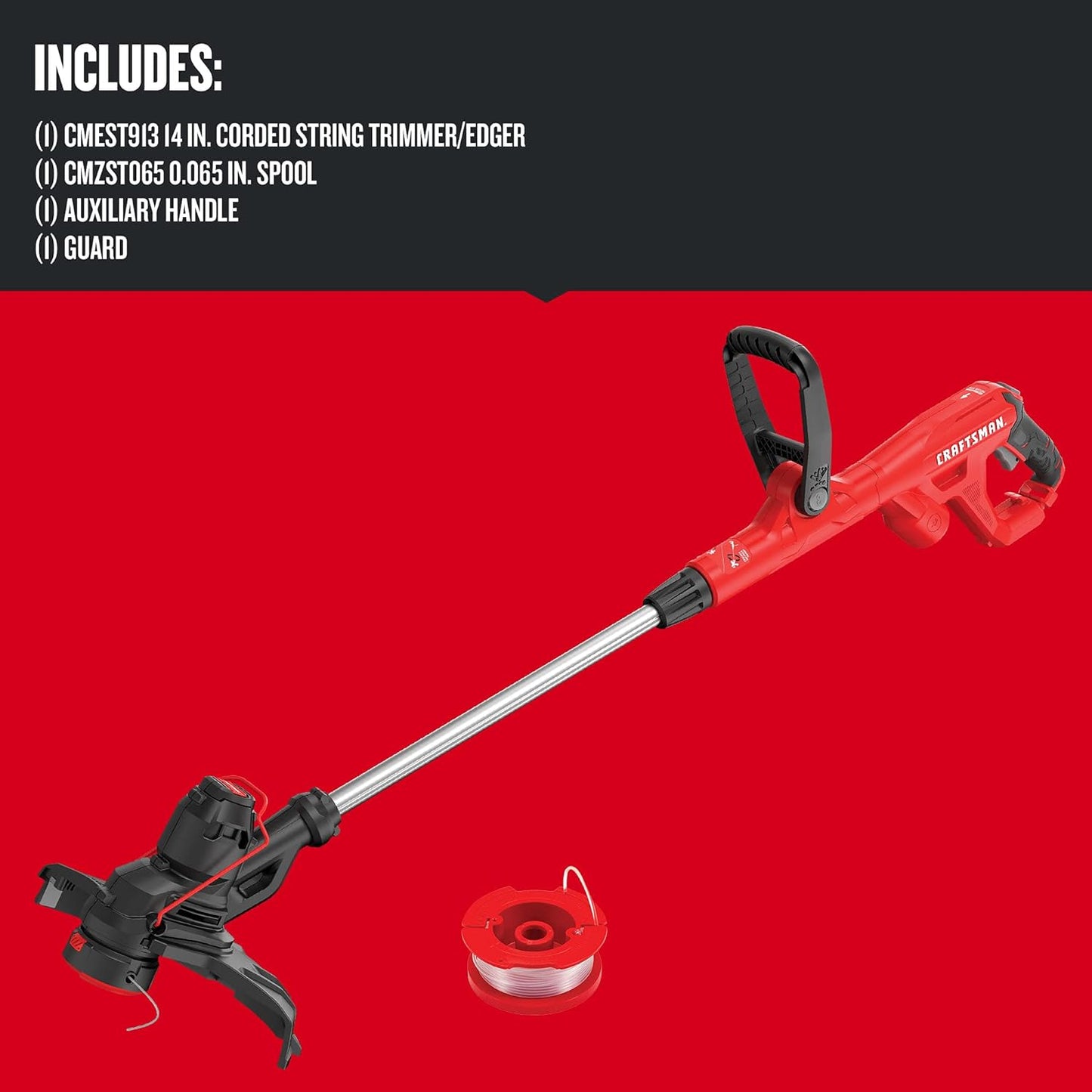 Craftsman WEEDWACKER® String Trimmer Bundle (CMEST913) | Extra String Spools
