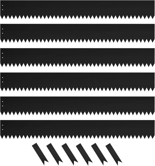 Steel Landscape Edging 40 Inch Strips, Steel Edging 4 Inch Depth, 6 Pack Hammer in Landscape Edging, Metal Landscape Edging, Metal Edging for Landscaping