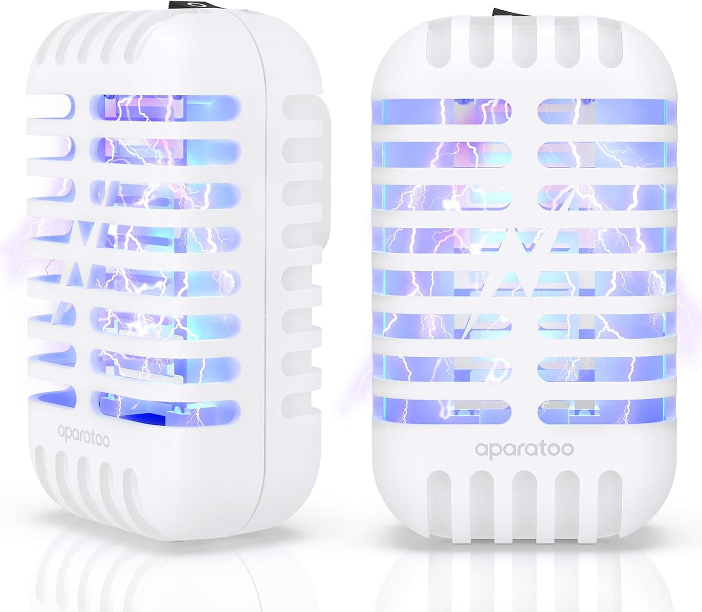 Bug Zapper Indoor Plug in, Fly Zapper Electronic 2 Pack Bug Zapper, Powerful Mosquito Zapper Insect Trap for Camping, Patio, Home, Kitchen