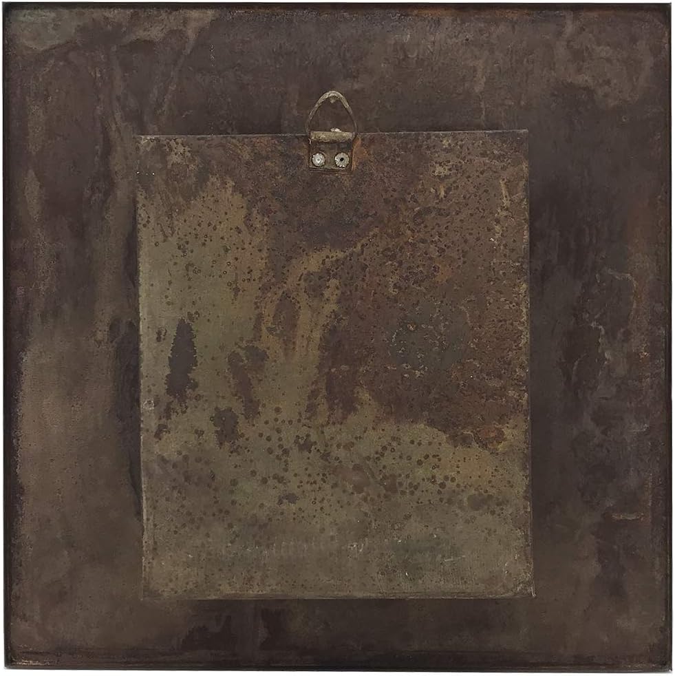 Modern Home Living Wall Galvanized Steel/Zinc Succulent Planter (Rust Zinc, 4 Pocket)