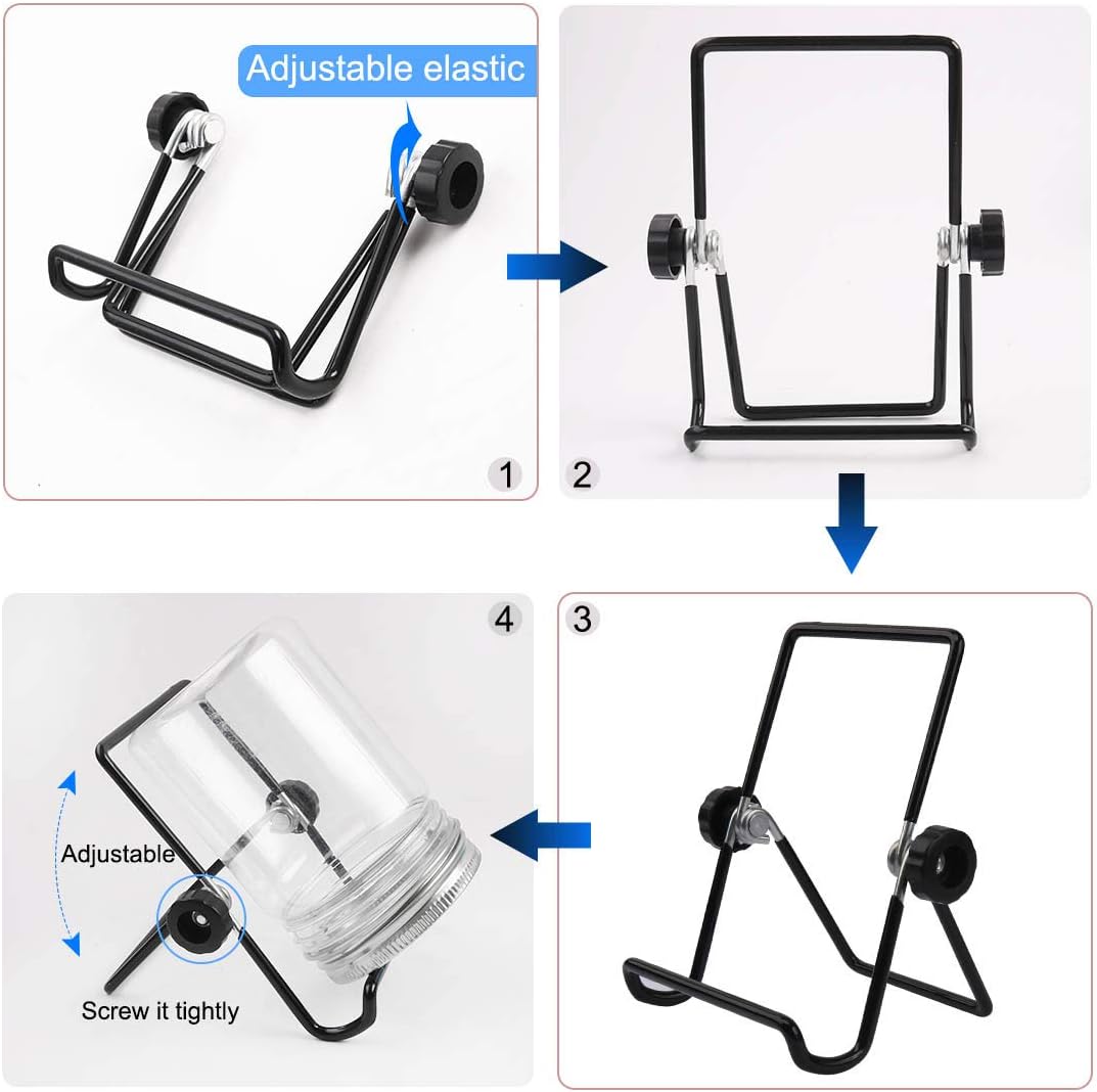 Sprouting Jar Kit, Wide Mouth Quart Mason Jars with Screen Sprout Lids & Stand, Seeds Germination Growing Kit, Seed Sprouter Set for Growing Organic Broccoli Alfalfa Mung Microgreens Bean (1Pack)