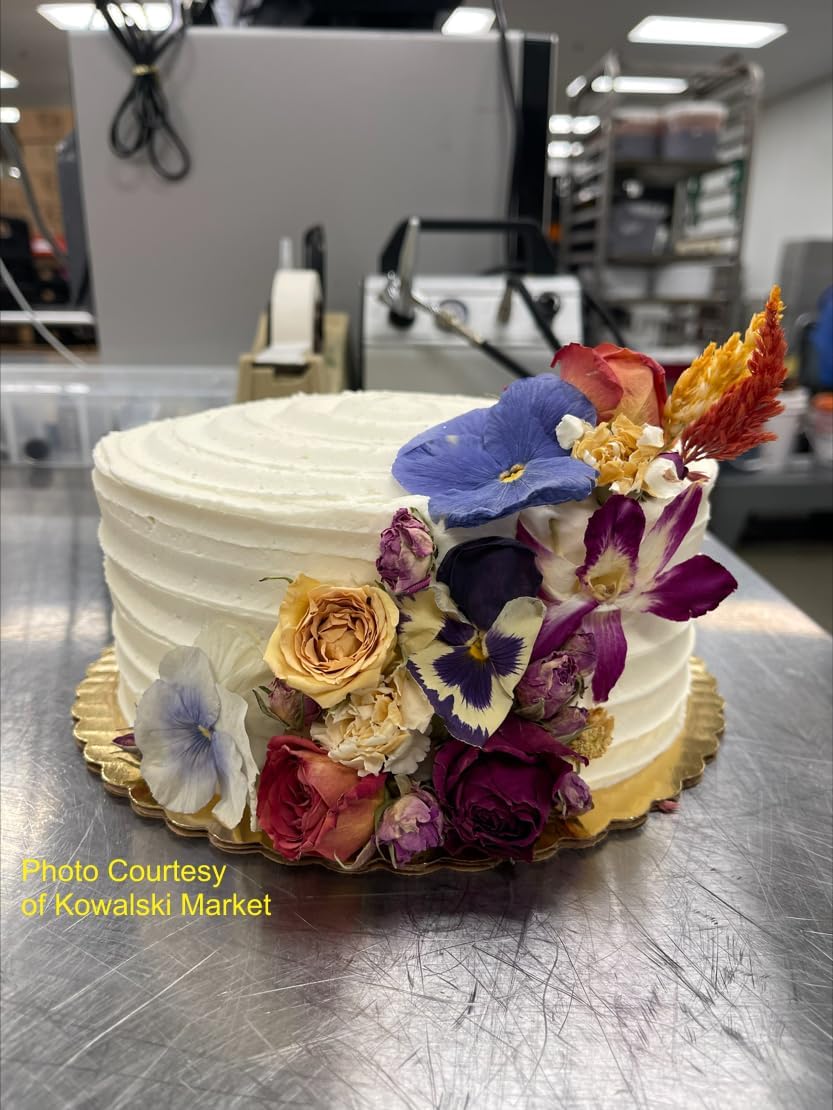 Pansy Edible Flowers for Cocktails & Desserts - 20 USA-Grown Freeze-Dried Flowers for Drink Garnish - Edible Dried Flowers (0.2 oz)