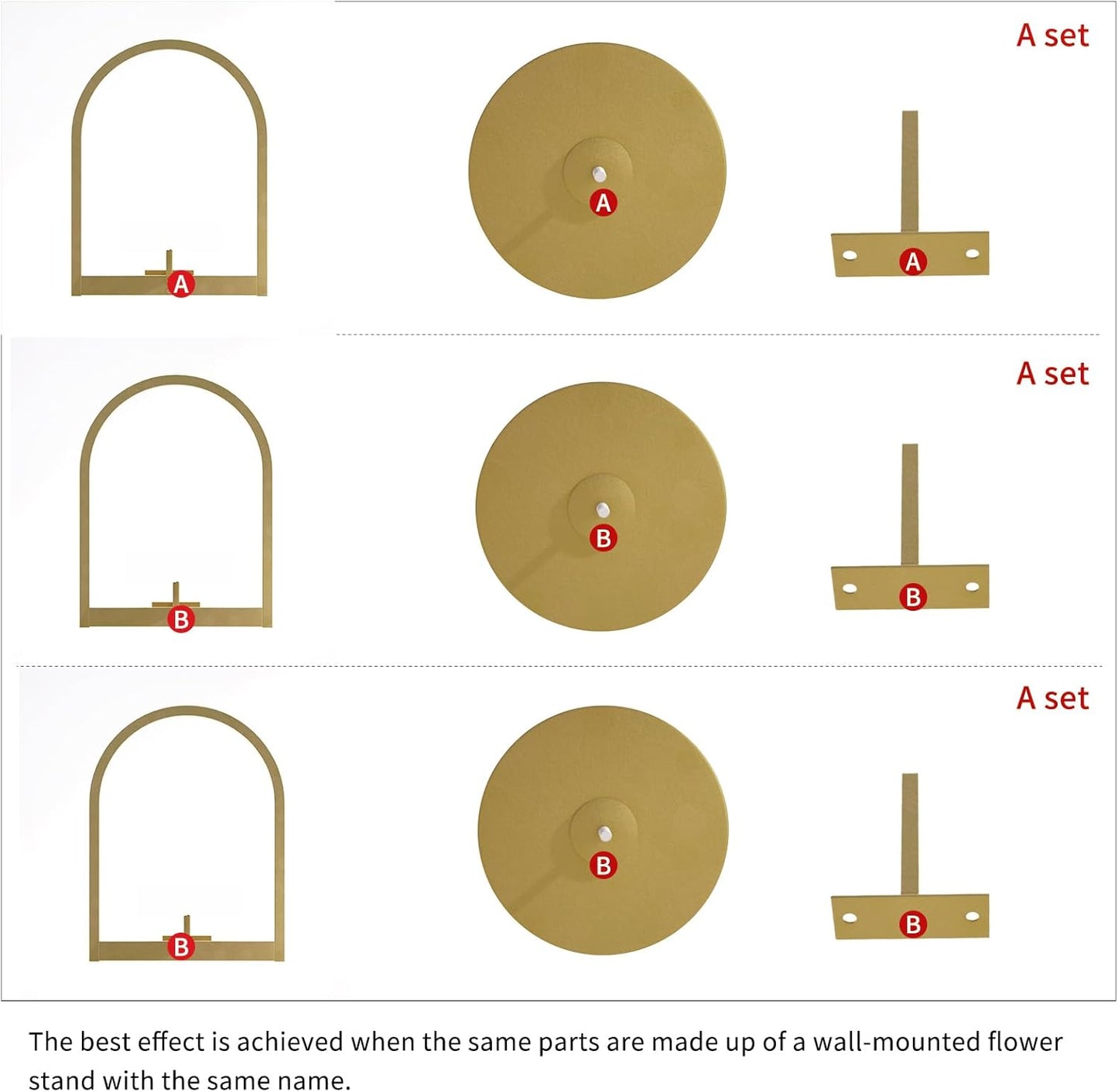 Wall Plant Holder, Wall Planter for Indoor Plants, Window Plant shelves for Multiple Plants Indoor Outdoor, Framed Plant Holder for Home Decor (3 Pack)
