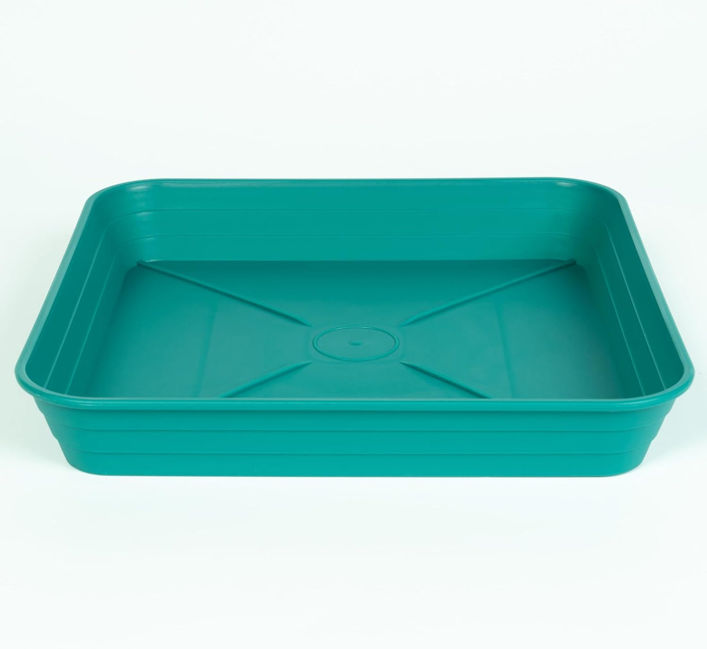 4 Pack Square Plant Saucer Tray 8 inch, 6 8 10 12 14 16 18 20 inch Heavy Duty Plastic Square Plant Saucers for Indoors Outdoor, Flower Planter Drip Trays for Pots, Seed Starting Tray