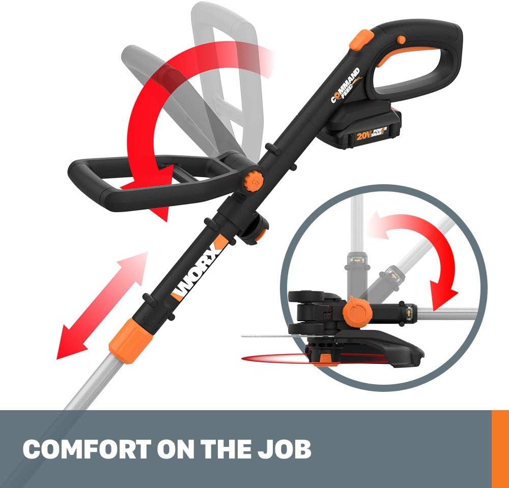 Worx GT Revolution 20V 12" String Trimmer Grass Trimmer/Edger/Mini-Mower, WG170.2