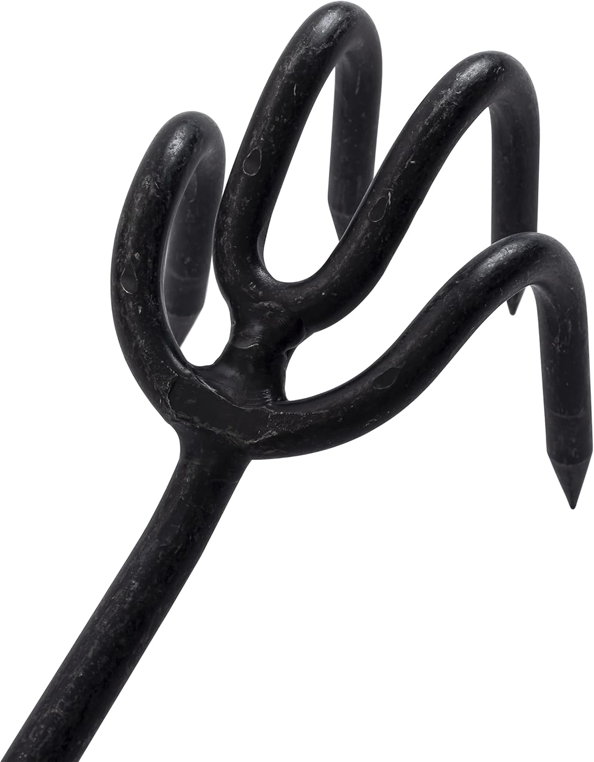 Barebones Cultivator - Weed Remover Tool - Garden Rake and Weeding Tool for Yard Work - Stainless Steel Cultivator for Raking Soil (Walnut/Black)