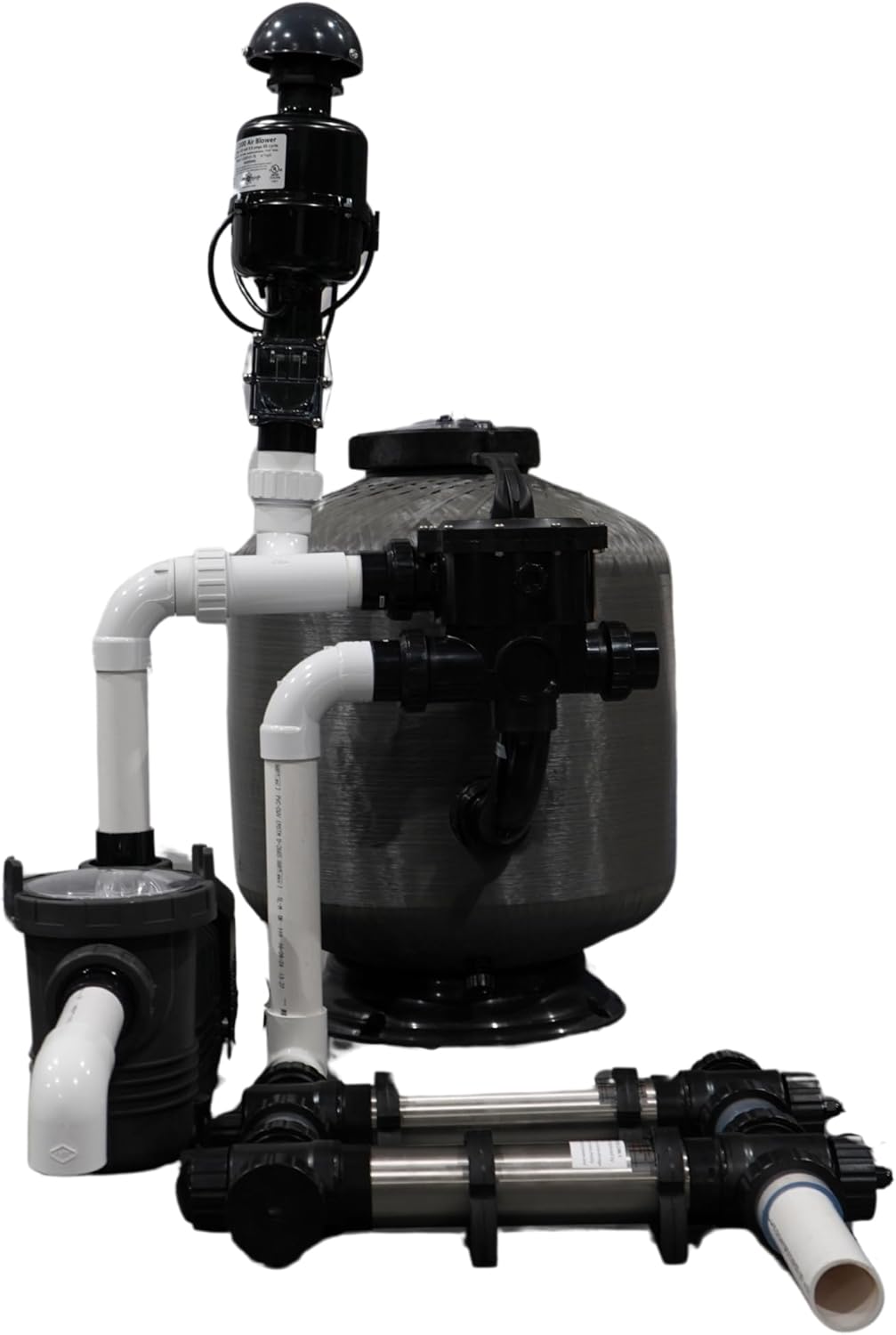 HALF OFF PONDS Simply Clear PRO Koi Pond Filter System with 2HP Blower, UV Clarifier & 1.5 HP Variable Speed Pump, Filters Ponds Up to 11,000 Gallons, Complete Kit with Bio Media, Multiport Valve