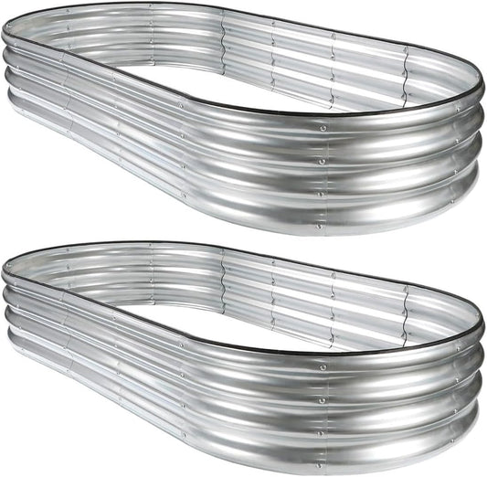 Raised Garden Bed, Raised Beds for Gardening Outdoor for Vegetables and Flowers Ground Planter Box, Galvanized Metal Planter Grow Garden Box,6x3x1ft