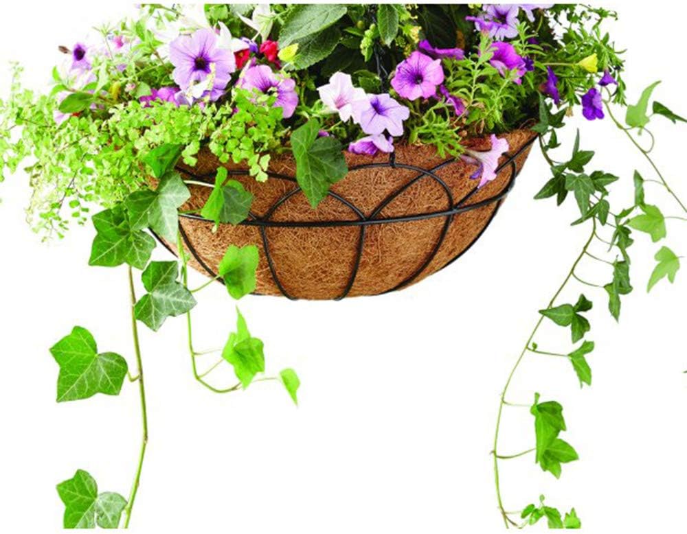 Coco Liners for Planters 14 Inch 2PCS Circle Replacement Plant Basket Liners Coco Fiber Liner for Hanging Basket