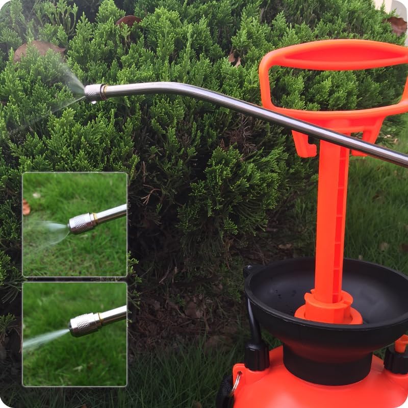 5L Heavy Duty Pressure Sprayer – Stainless Steel Rod & Brass Nozzle – Durable Garden Pump Sprayer for Lawn, Cleaning, Pesticides – Industrial Quality