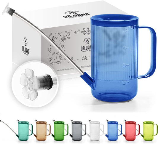 Small Watering Can Indoor Plants with Long Spout (1L, Blue)