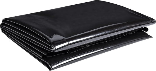 ToLanbbt Pond Liner 4 x 7 Ft HDPE Pond Liners, 20 Mil UV Resistant Preformed Pond Liner Easy Cutting, Pond Liner for Natural Looking Ponds, Waterfall, Koi Pondsand Water Garden (Black)