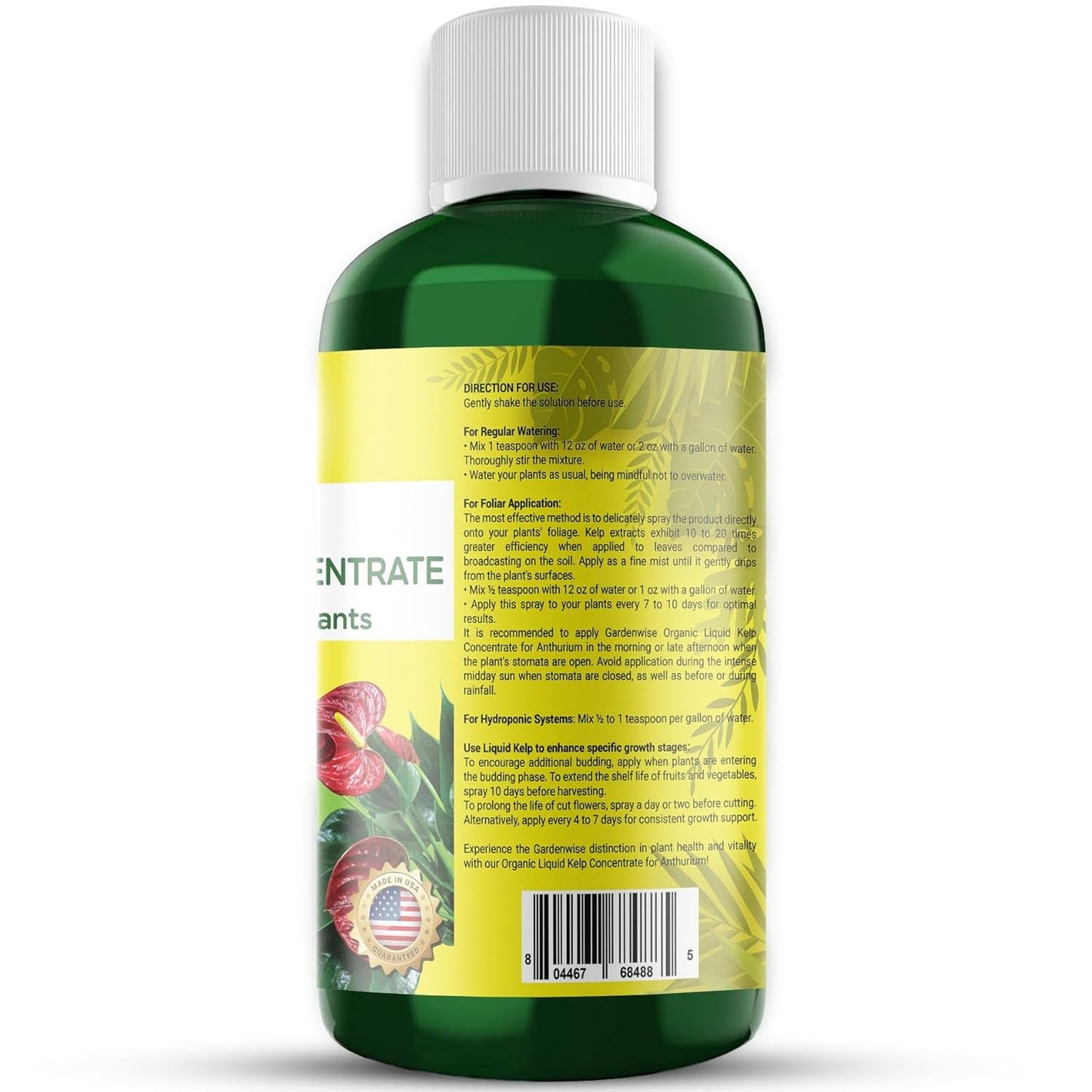 Organic Premium Seaweed Anthurium Fertilizer - Liquid Kelp Plant Food - Nutrient-Rich Soil Enhancer (8 OZ)