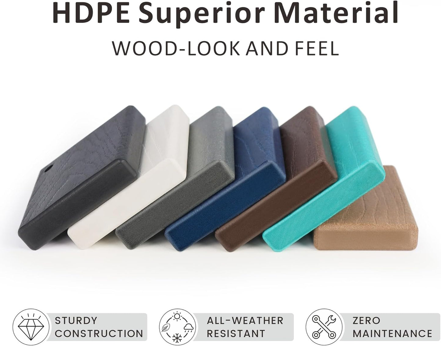 Raised Garden Bed Outdoor with Legs,HDPE Elevated Planter Box Rot-Resistant and Non-Cracking,Raised Beds for Gardening for Backyard, Patio, Balcony, 300lb Capacity Black