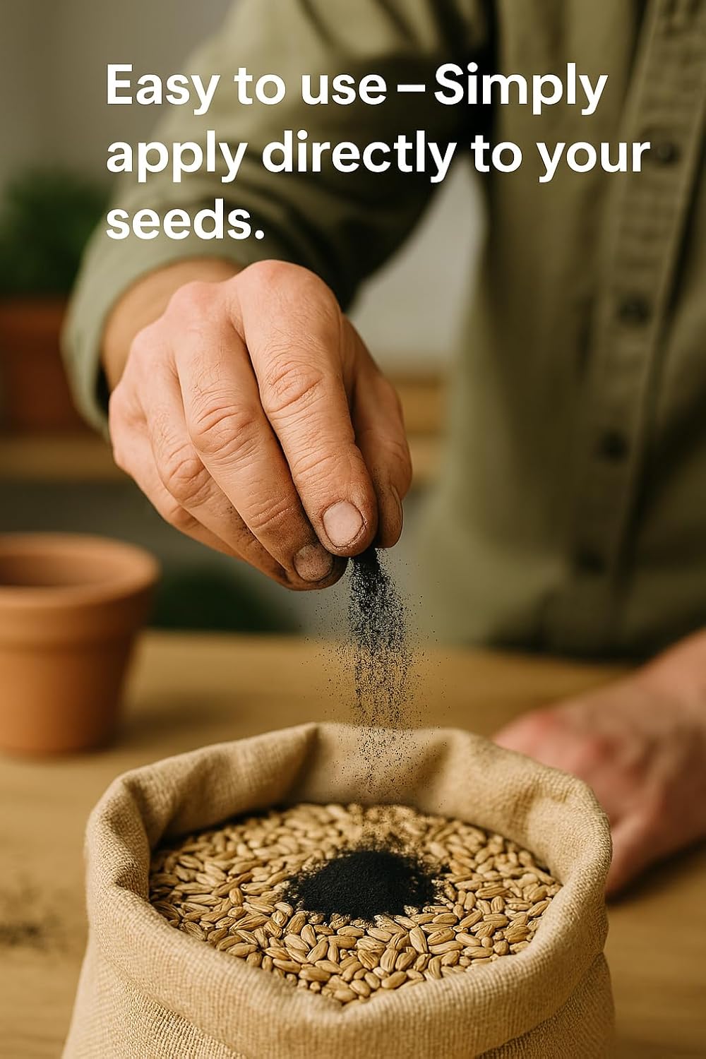 Seed Inoculant - Organic Fertilizer for Soil Health and Strong Germination - Beneficial Microbial Seed Inoculant (10lbs)