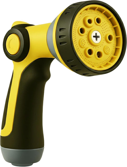Garden Hose Nozzle – 8-Pattern Hose Sprayer with Thumb Control – Watering Tool for Garden, Car Wash, Lawn Care & Pet Shower