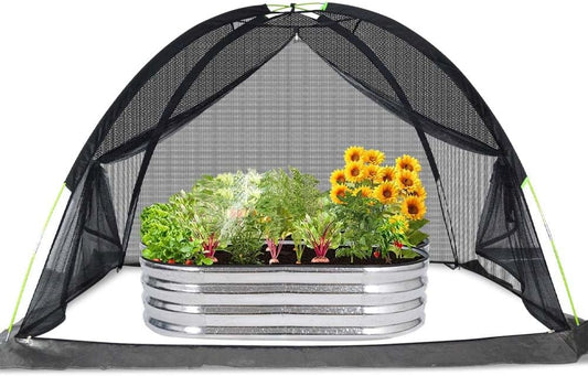 Crop Cages for Garden 7X5X4.4FT - Reusable Mesh Plant Cover for Outdoor Raised Garden Bed Protection Sun Shade & Bird Netting for Fruits/Vegetables and Bushes