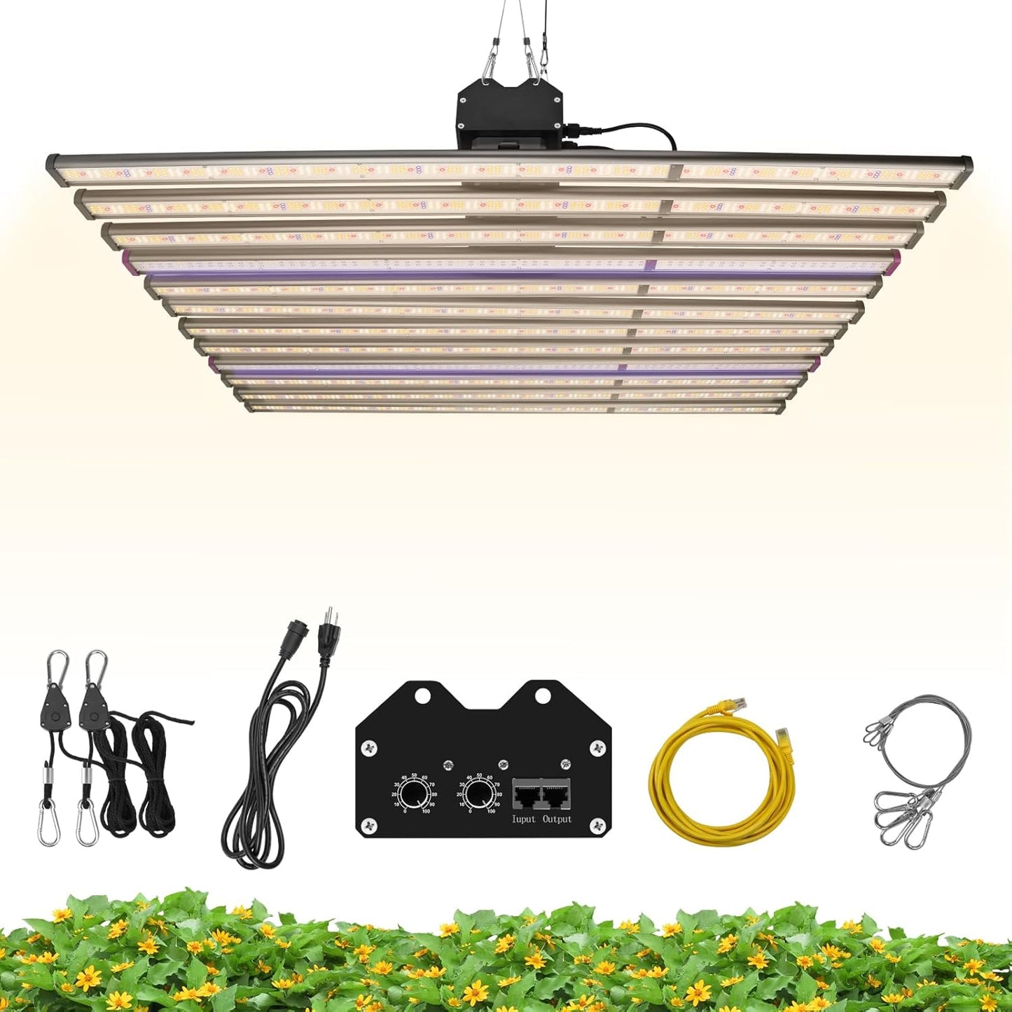 SZHLUX LED Grow Light for Indoor Plants, Dimmable Grow Light for Greenhouse (PTA1060W, 1060W)