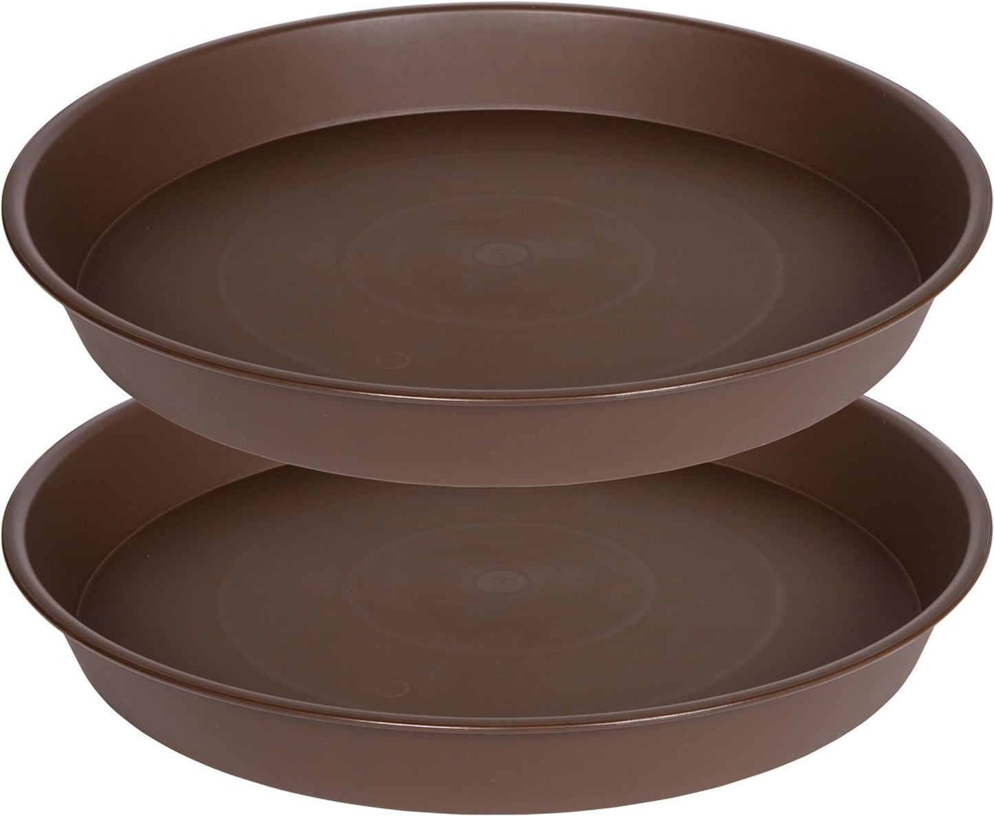 2 Pack of Bird Bath Bowl 12", 1.6" Depth, 10 12 inch Birdbath Bowls Dish Only for The Garden, Large Plant Saucer (12", Chocolate)
