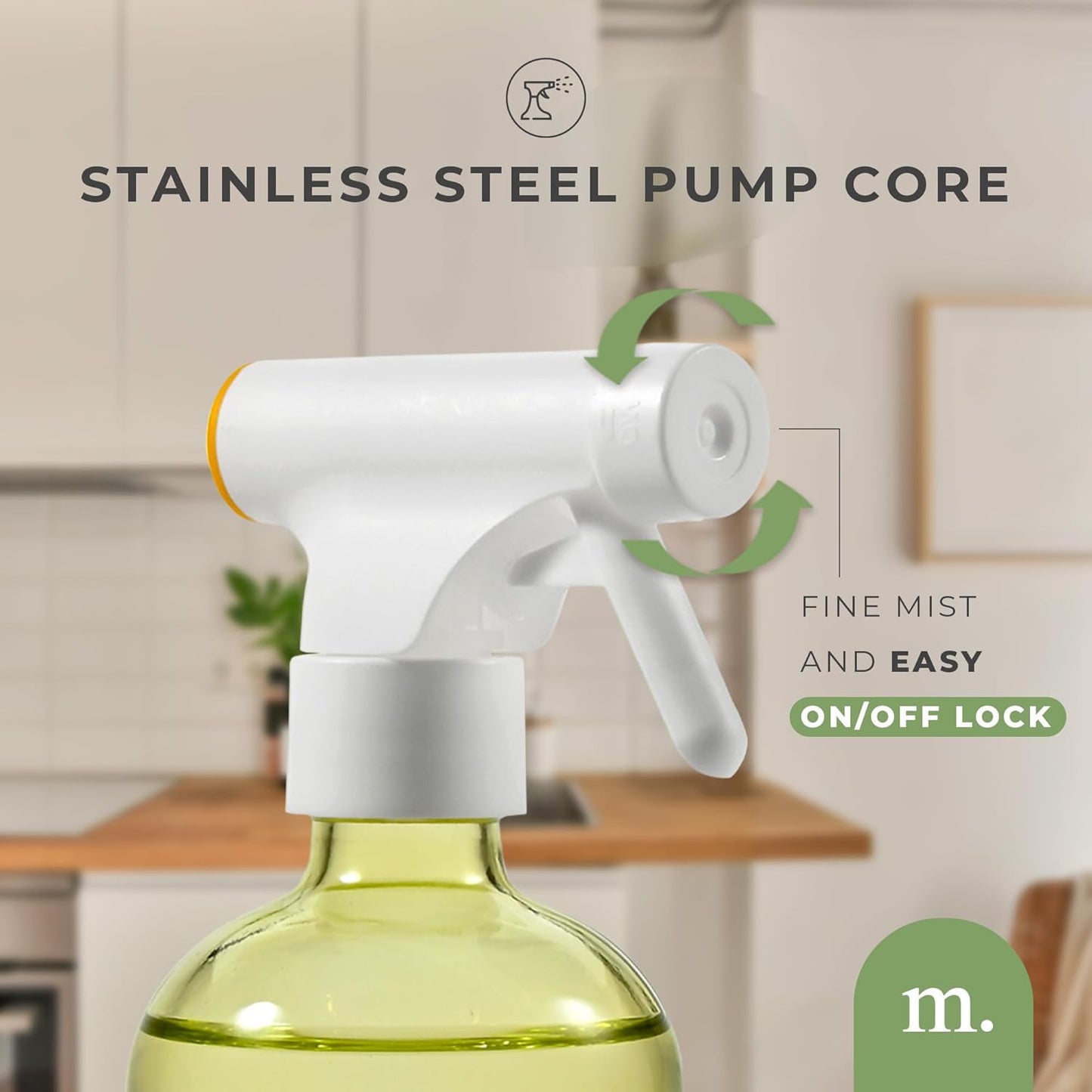 MaisoNovo Kitchen Spray Bottle - 16.9 fl oz Yellow x 2 with 16 Labels