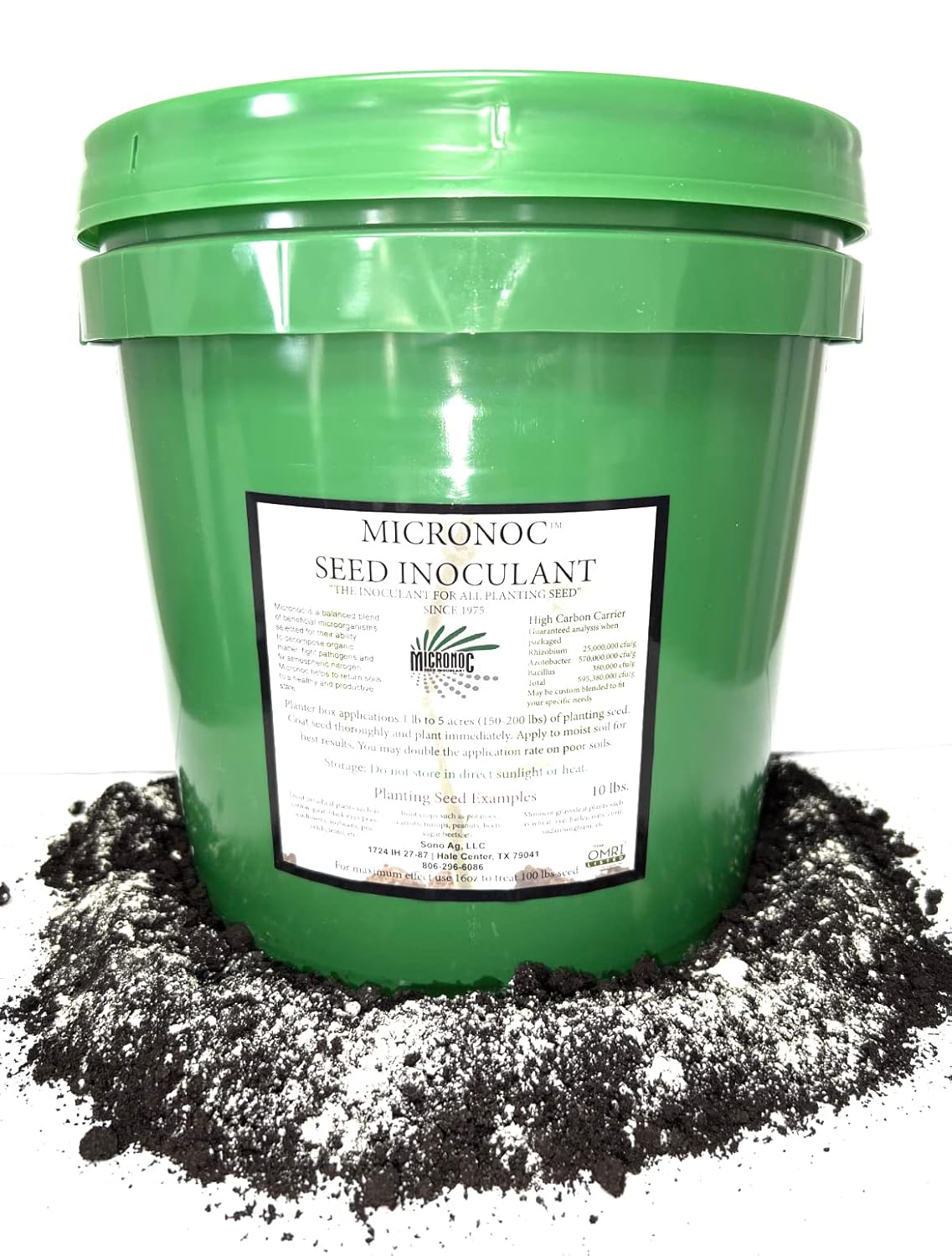 Seed Inoculant - Organic Fertilizer for Soil Health and Strong Germination - Beneficial Microbial Seed Inoculant (10lbs)