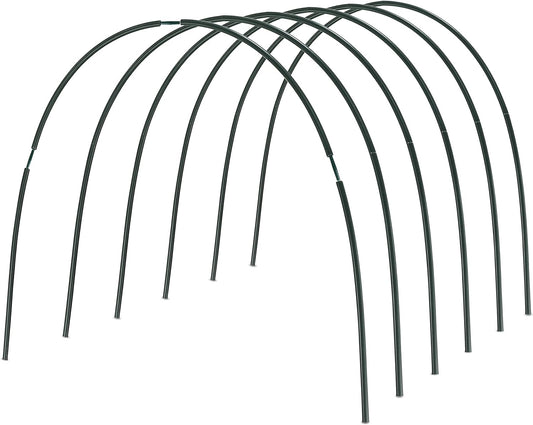 Gardzen Garden Hoops, DIY Greenhouse Hoops for Raised Beds, Row Cover, Garden Netting 48PCS
