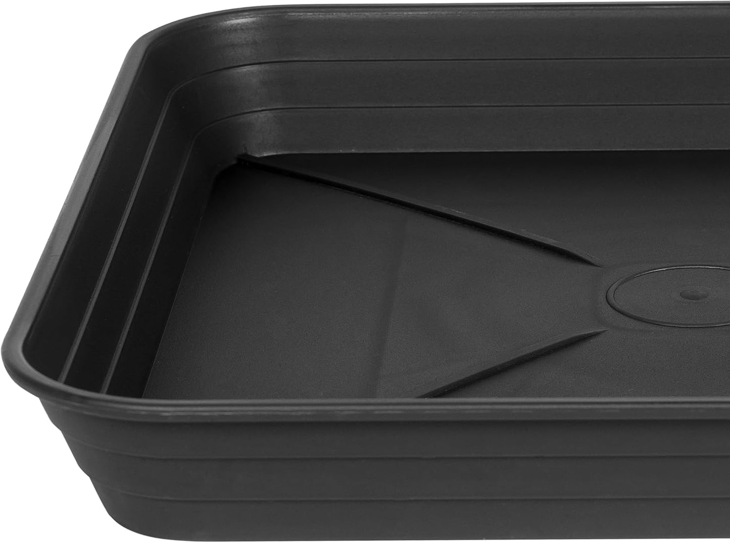 3 Pack Square Plant Saucer Tray 20 inch, Heavy Duty Plastic Plant Saucers for Indoors Outdoor, Flower Plant Drip Trays for Pots, Square Seed Starting Tray, Seedling Growing Trays
