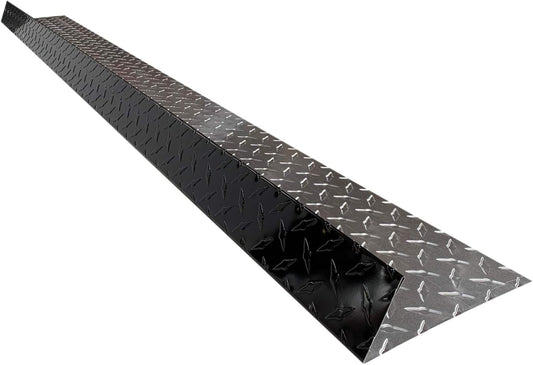 Eagle 1-26 Gauge 5 Foot Rain Diverter - Nails and Instructions Included (Mill Finish Aluminum, Copper, Galvanized, Stainless Steel & More) (3, Aluminum Diamond Plate - Black)