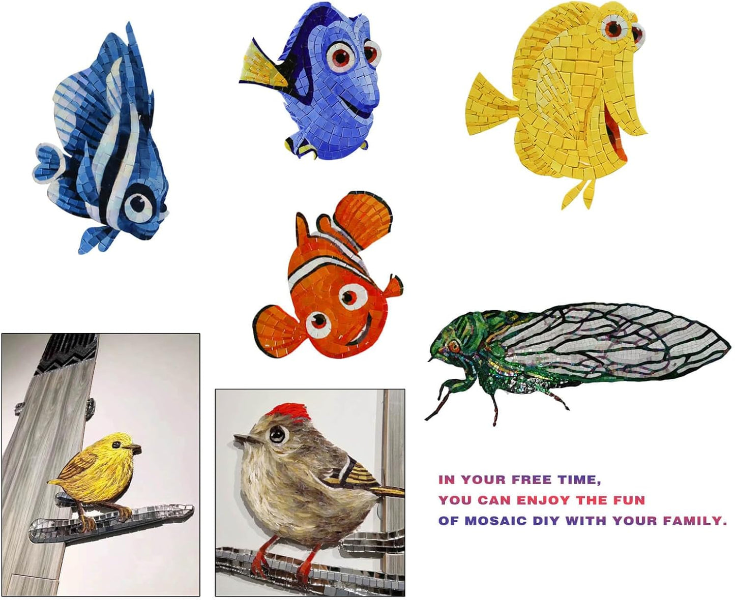 SMEIINIK 1.1lb Bulk Single Iridescent Color Mosaic Tiles for Crafts, Glass Mosaic Pieces for Mosaic Puzzles, Stained Glass Tiles for Mosaic DIY, Mosaic Making Supplies(AJ46-27)