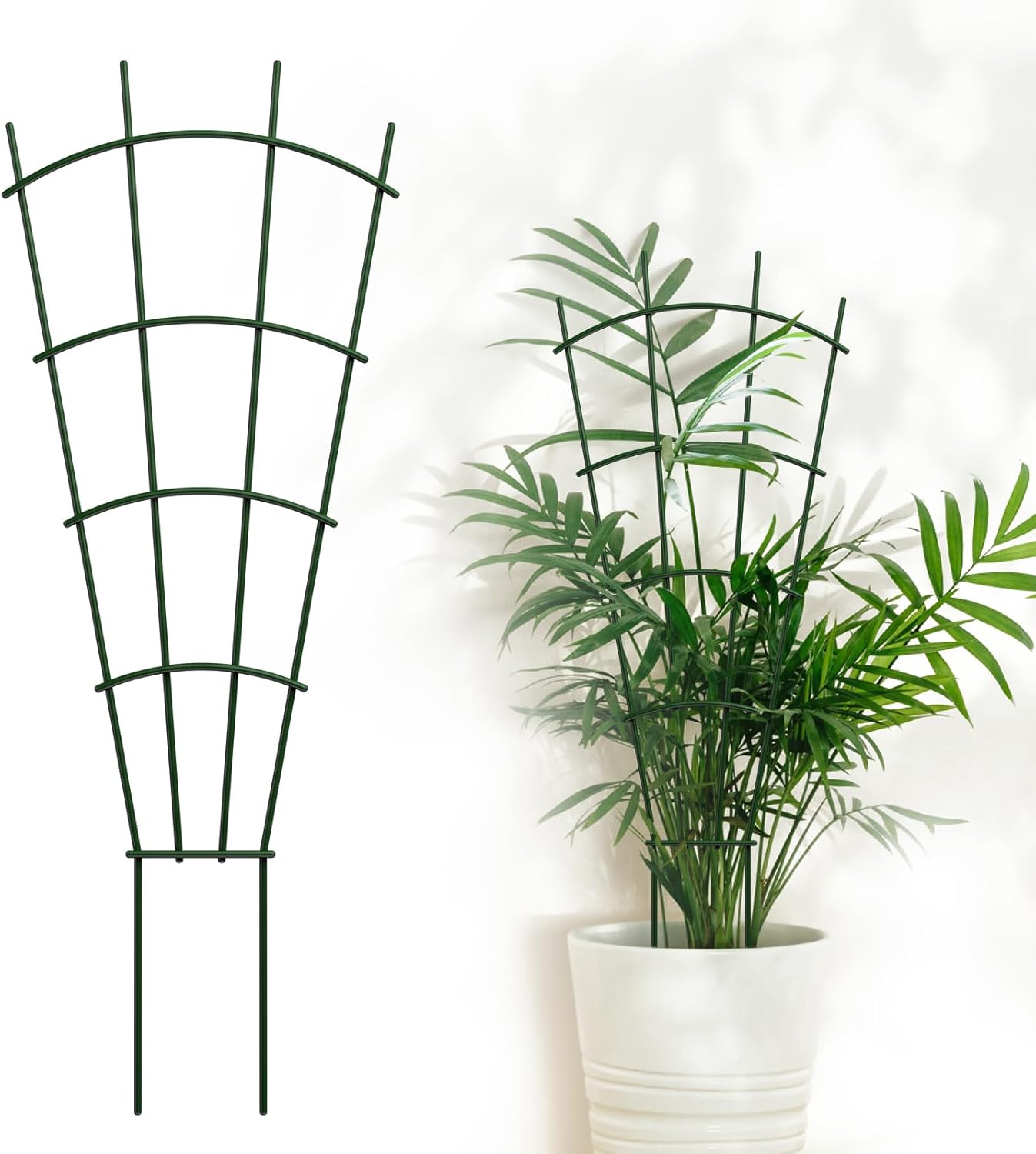 6-Pack Metal Trellis for Potted Plants, 43" Heavy Duty Garden Trellis for Climbing Plants, Rustproof Powder Coated Indoor/Outdoor Trellis for Climbing Vines, Flowers, Houseplants