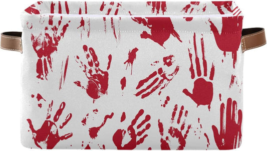 Skull Hand Rectangular Storage Basket Organizer Bin Shelf Baskets For Clothes Gifts For Home Office Dorm