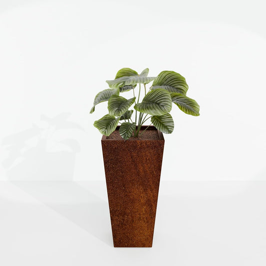 Tapered Planter (COR-Ten Steel, 15" x 15" x 30")
