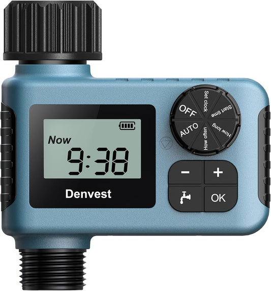 Hose Timer, Water Timer for Garden Hose Faucet, Sprinkler Timers Outdoor, Irrigation Timer with Rain Delay/Manual for Garden/Outdoor Hose, Yard, Lawns, 1 Outlet