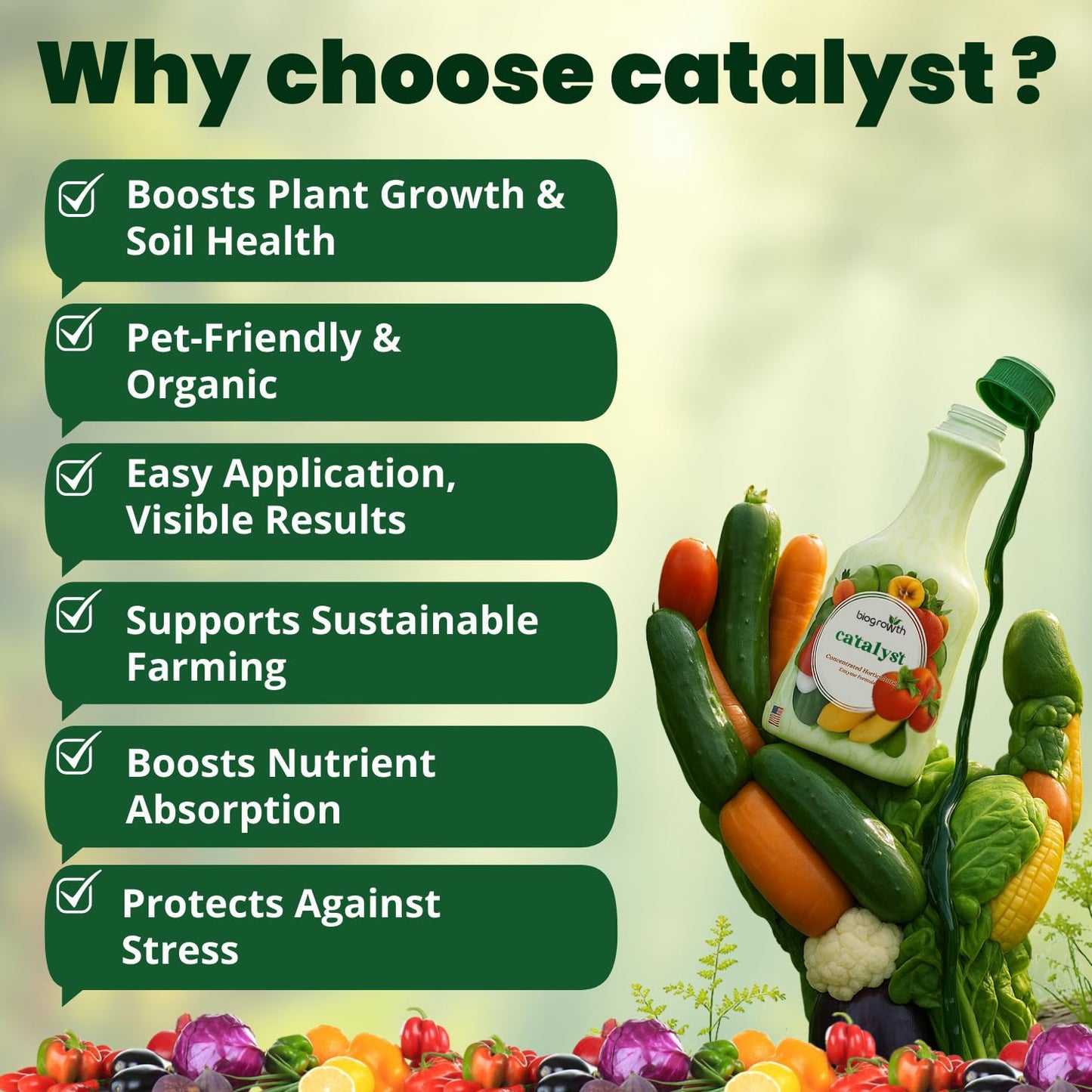 Concentrated Liquid Enzyme-Based Organic Plant Food(8.45oz) Organic Plant Food & Gardening Fertilizer-Enhances Root Development Ideal for Indoor & Outdoor Plants & Vegetables(1-0-1)