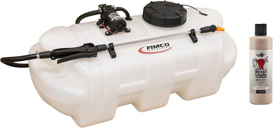 FIMCO 5303644 (15-SP-GS) 15 Gallon Value Spot Sprayer 1.0 GPM Bundle with DU-Most Heavy-Duty Walnut Hand Scrub & Cleaner, 16oz