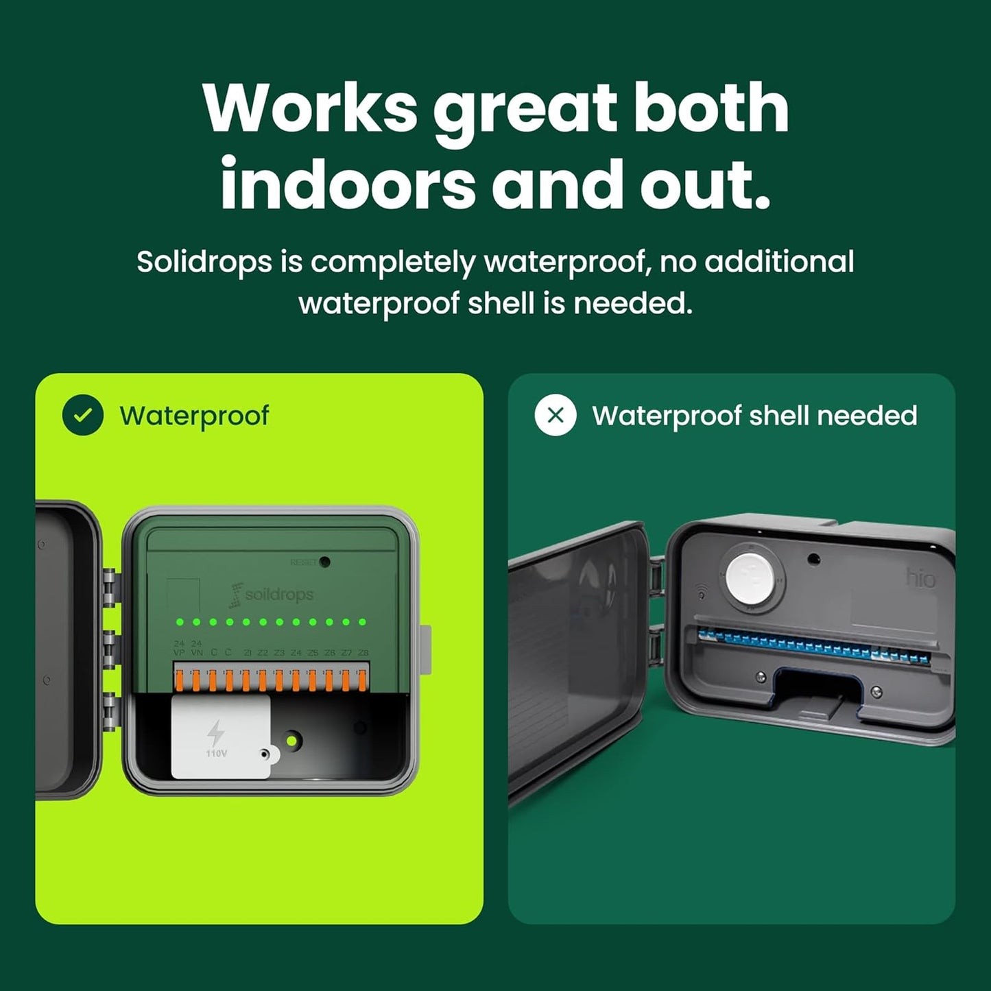 AI Smart Sprinkler Controller, 8-Zone WiFi Irrigation Controller for Indoor & Outdoor Use, DIY Garden & Lawn Watering Kit, App-Based Auto Watering