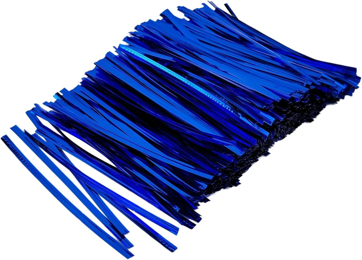 800 Pcs Metal Twist Ties 4 Inches Twist Straps for Bread Bags Candy Bags Snack Bags Halloween Party Cake Favor (Blue)