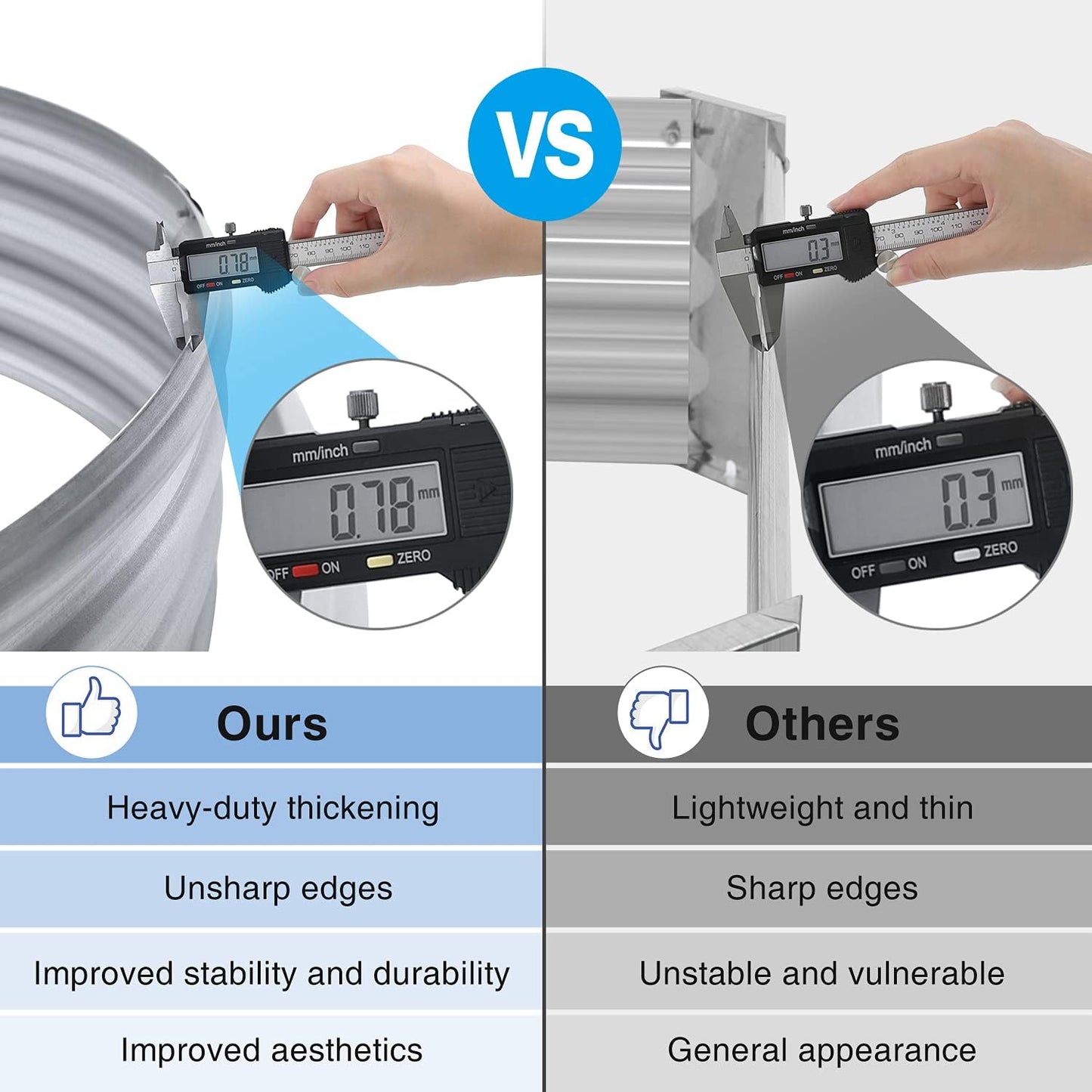 Land Guard 6ft Metal Raised Garden Bed，2 Pcs Galvanized Planter Raised Beds for Vegetables…………