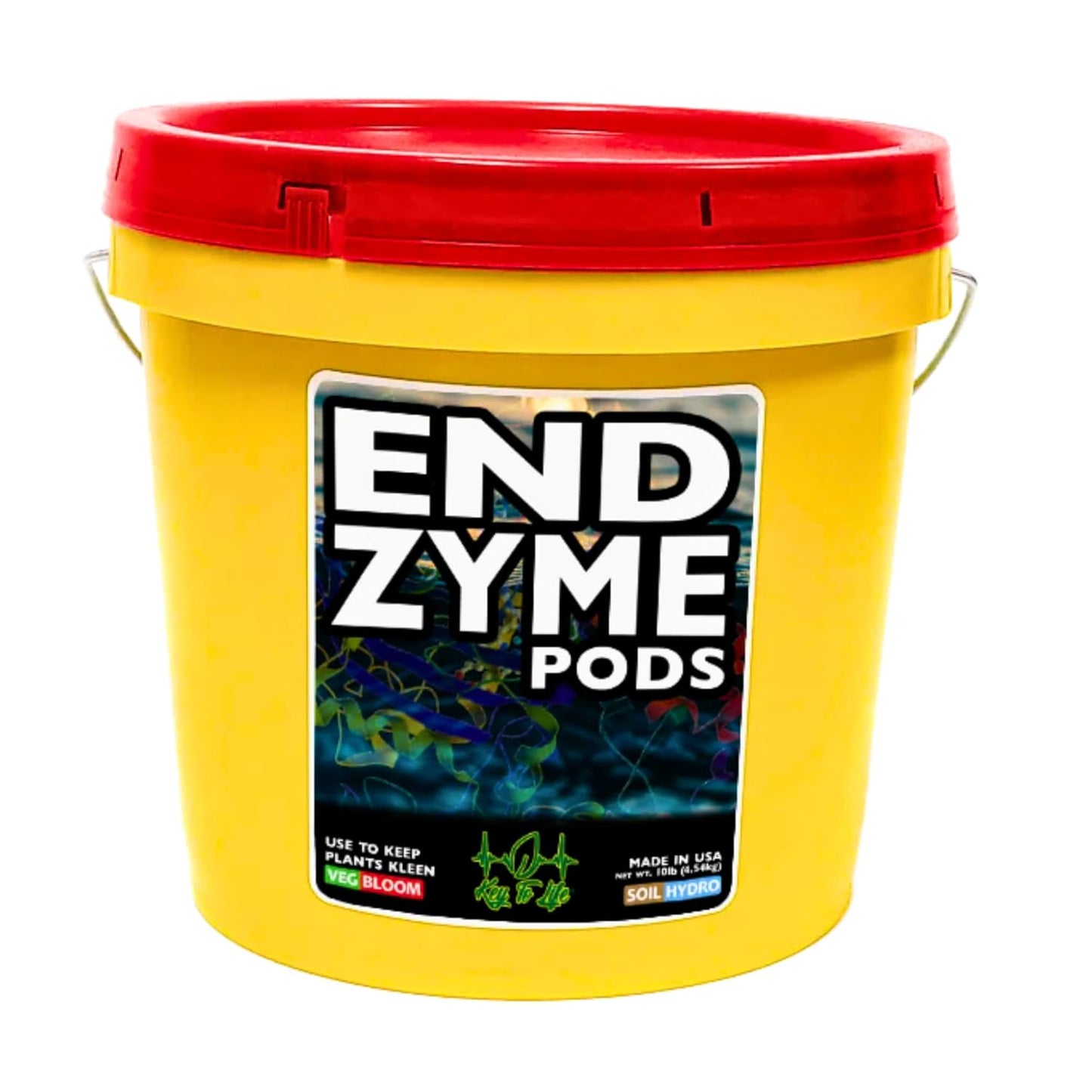 Key To Life - Endzyme Pods - Organic Plant Food - Houseplants Feeds - Water Soluble Plant Supplement - Indoor Outdoor Vegetables Fertilizer - Root Drench Treatment - Flower Plant Feed for Hydroponic