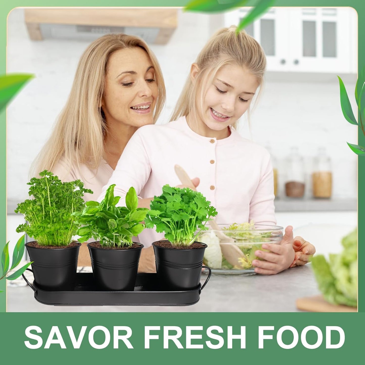 3 Sets Herb Planter Black Metal Window Planter with Tray and Drainage Farmhouse Garden Pots for Plants Flower Succulent for Indoor Outdoor Kitchen Apartment Balcony Window