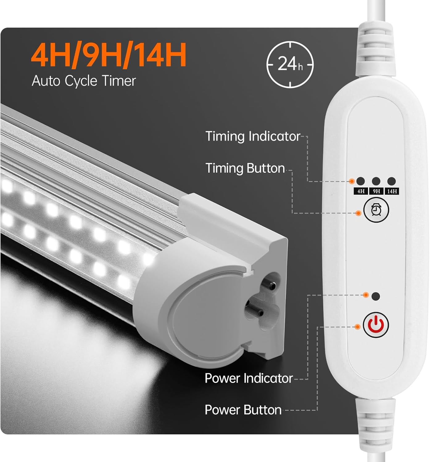 Indoor Greenhouse with Grow Light, Mini Green House with 4 Pack 20W Full Spectrum Plant Lights with Timer, Plant Shelf with Tent for Indoor Plant, Seed Starting, Seed Tray, 27.2"x19.9"x61.8"