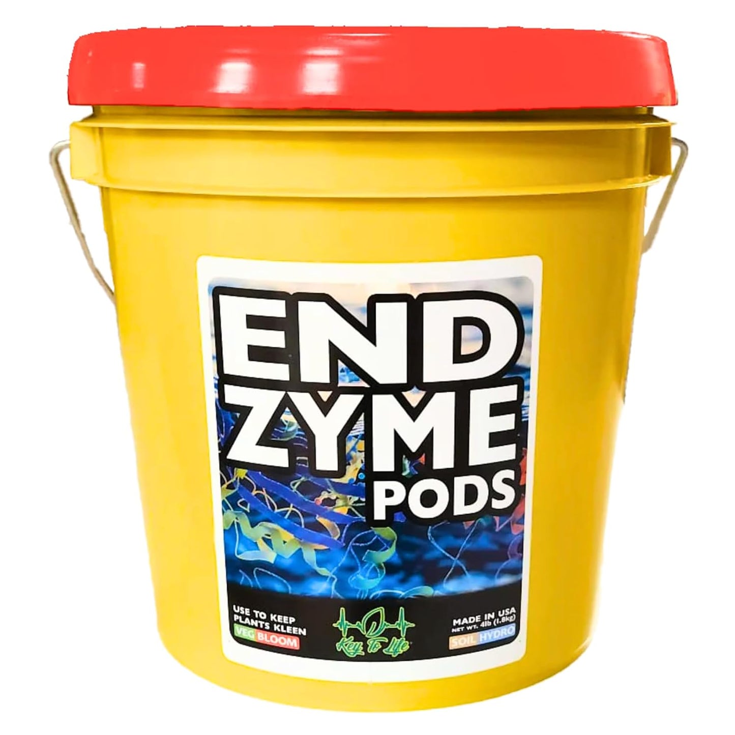 Key To Life - Endzyme Pods - Organic Plant Food - Houseplants Feeds - Water Soluble Plant Supplement - Indoor Outdoor Vegetables Fertilizer - Root Drench Treatment - Flower Plant Feed for Hydroponic