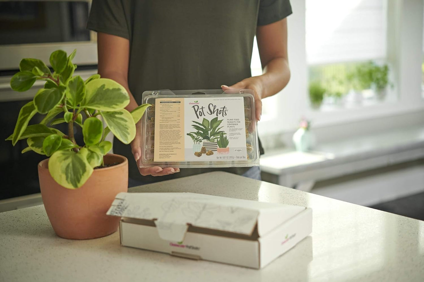 Osmocote PotShots: Premeasured House Plant Food, Feed for up to 6 Months, 25 Nuggets