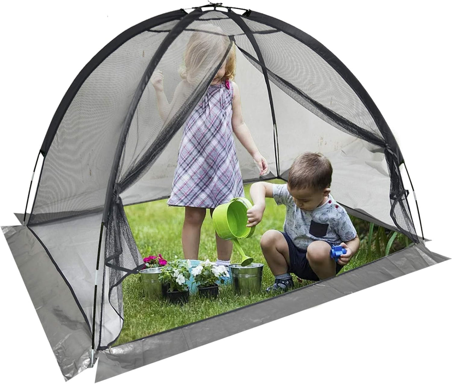 Pond Cover Dome: Protective Netting Tent for Outdoor Fish Koi Ponds Garden Leaves Vegetable Plant Care Use 5X7FT