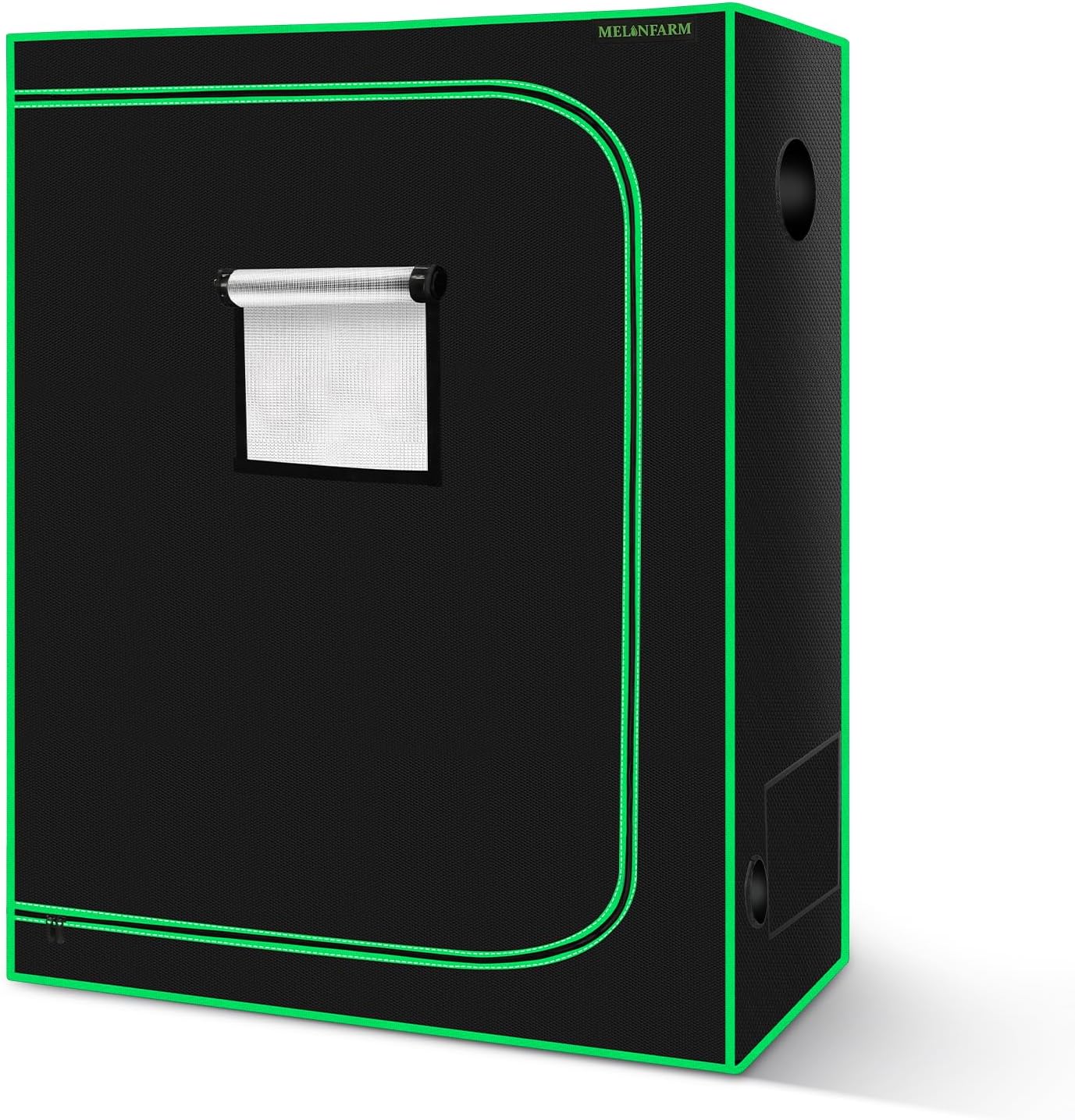 MELONFARM 4x2 Grow Tent, 48"x24"x60'' High Reflective 600D Diamond Mylar Canvas with Observation Window and Floor Tray for Hydroponic Indoor Plant Growing