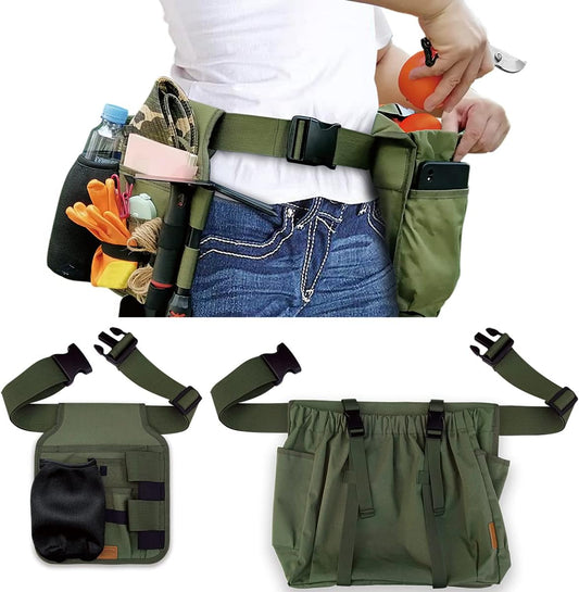 Gardening Apron Tool Belt Set - Apron With Pockets for Women, Garden Tool Belt, Great Gifts for Gardeners